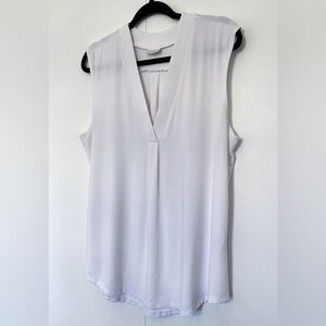 encircled Sleeveless Dress Shirt, size large